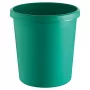 HELIT H61058-52 Caixote do lixo redondo de plástico 18L verde