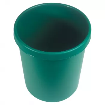 HELIT H61058-52 Caixote do lixo redondo de plástico 18L verde