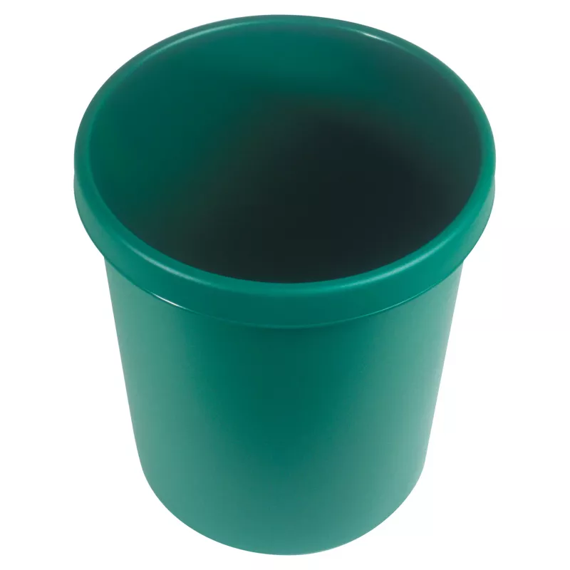 HELIT H61058-52 Caixote do lixo redondo de plástico 18L verde