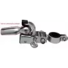 FISCHER Engate de atrelado para bicicleta para atrelado de carga, aço maciço, montagem universal no espigão de selim, preto, 1 unid. 86386
