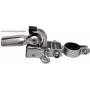 FISCHER Engate de atrelado para bicicleta para atrelado de carga, aço maciço, montagem universal no espigão de selim, preto, 1 unid. 86386