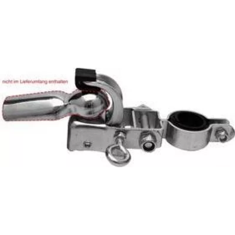 FISCHER Engate de atrelado para bicicleta para atrelado de carga, aço maciço, montagem universal no espigão de selim, preto, 1 unid. 86386