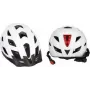 FISCHER Urban Plus Atlanta Capacete de bicicleta S/M, concha de policarbonato com interior EPS, luz traseira LED, rede de proteção contra insetos, viseira 720031