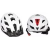 FISCHER Urban Plus Atlanta Capacete de bicicleta S/M, concha de policarbonato com interior EPS, luz traseira LED, rede de proteção contra insetos, viseira 720031