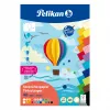 Pelikan Bloco de cartão colorido DIN A5, 40 folhas, 120 g/m², 21 cores, colado no topo 300002259
