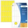 HERMA 2361 Etiquetas de papel autoadesivas permanentes mate amarelas, 13 x 40 mm, 896 etiquetas (32 folhas x 28)