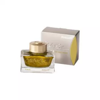Pelikan Edelstein Ink Pyrite - Tinta para caneta de tinta permanente dourada, frasco de vidro de 50 ml 400210499