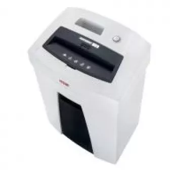 HSM SECURIO C16 Destruidora de documentos de corte em tiras com pré-triturador, nível de segurança P-2, tiras de 6 mm, 15-17 folhas, recipiente de 25 L, preta 1901111