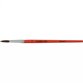 Pelikan Sorte 23 Pincel redondo tamanho 10, pelo de pónei, cabo de madeira lacado laranja 711077