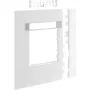 Hager tampa de moldura modular GR1202A9016, branco tráfego, 2 filas, 120mm