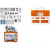 FIRST AID ONLY caixa de primeiros socorros DIN 13157, laranja, IP54, ABS, montagem na parede P-51002 00