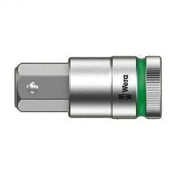 Wera chave de caixa com ponta sextavada interior, encaixe 1/2 polegadas, 19 mm, comprimento 60 mm, função de retenção 05003829001