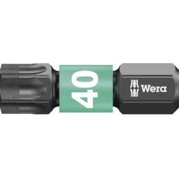 Wera Impaktor Torx T40 ponta de chave de fendas sextavada 1/4 polegadas 25mm revestida a diamante 05057627001