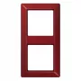 JUNG AS 500 moldura, 2 módulos, vermelho rubi (RAL 3003), horizontal/vertical AS582BFRT