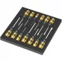 Wera 9714 espuma de inserção para conjunto de formões-chave de fendas 1, 6 peças 05150105001