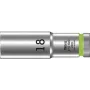 Chave de caixa sextavada Wera 05004558001 Zyklop 8790 HMC 1/2 polegadas encaixe 18 mm com ranhura de retenção de esferas