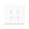 Tecla basculante JUNG A593BFWW para interruptor triplo, branco alpino