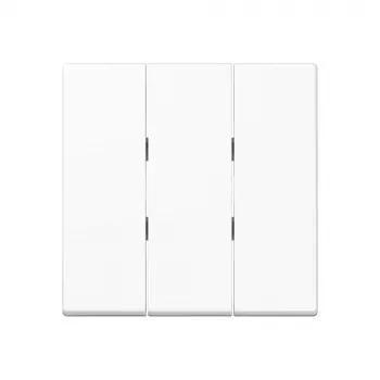 Tecla basculante JUNG A593BFWW para interruptor triplo, branco alpino
