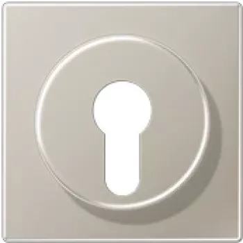 Tampa JUNG ES 2928 para interruptor de chave com proteção contra desmontagem, série LS, aço inoxidável