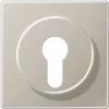 Tampa JUNG ES 2928 para interruptor de chave com proteção contra desmontagem, série LS, aço inoxidável