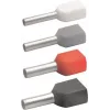 Terminal de extremidade duplo Klauke 87313 2 x 0,75 mm² cinzento