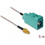 Cabo de antena Delock SMB fêmea para FAKRA Z fêmea RG-316 5 m preto 88671