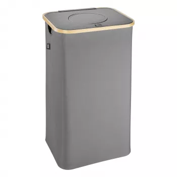 Recipiente para garrafas de depósito HELIT H2406087 100L cinzento tecido Oxford com anel de bambu e saco de transporte removível