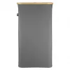 Recipiente para garrafas de depósito HELIT H2406087 100L cinzento tecido Oxford com anel de bambu e saco de transporte removível