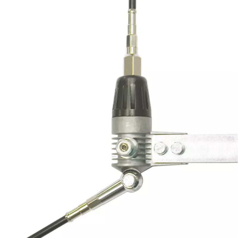 Antena de varanda Midland Albrecht AE LS Boomerang 27-A, 275 cm, 600 W, irradiador de alumínio 6350