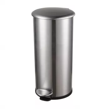 Balde de pedal HELIT the zinc 12 L prateado aço inoxidável redondo Soft-Close H2406500