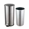 Balde de pedal HELIT the zinc 12 L prateado aço inoxidável redondo Soft-Close H2406500