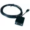 Adaptador EXSYS EX-1302IS USB para RS-232 série, chipset FTDI, cabo de 0,8 m, preto