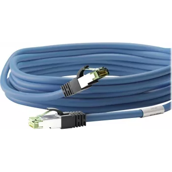 Cabo de rede Wentronic Goobay CAT 8.1, S/FTP (PiMF), azul, 5 m, LSZH, cobre, 24 AWG 45662