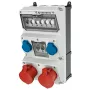 Combinação de tomadas de parede MENNEKES AMAXX 930014, 32A 400V, 2x CEE + 2x Schuko, IP44