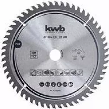 Disco de serra kwb 586768 com pastilhas de metal duro 190 x 20 mm, 48 dentes, ATB, para madeira