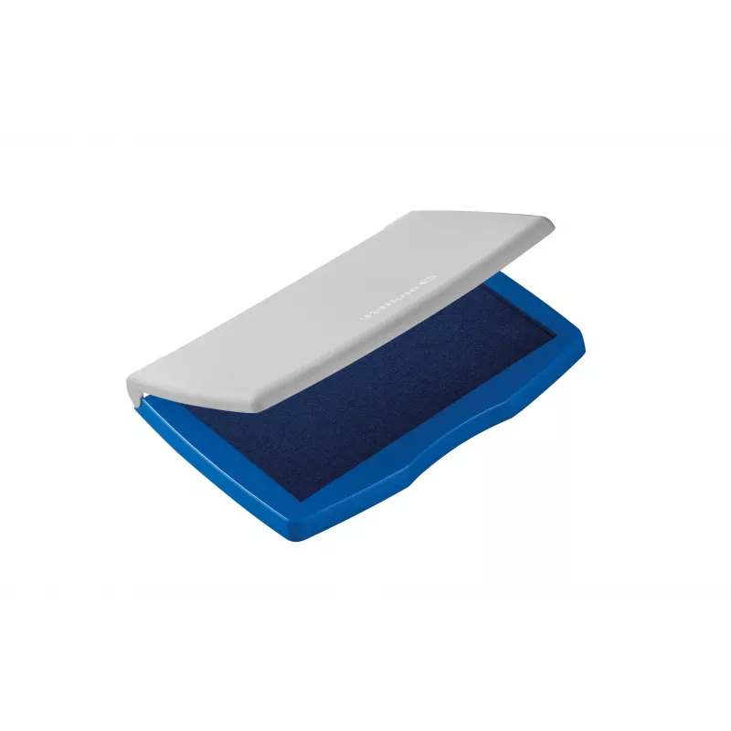 Almofada de carimbo Pelikan em caixa de plástico, azul/cinzento, 110 x 70 mm 337709