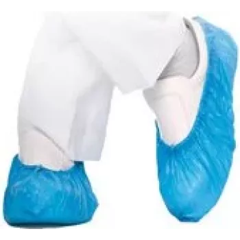 Cobre-sapato CPE HYGOSTAR HYGOMAT azul, 0,06 mm, tamanho único, para entrada em sala limpa – 1 unid. (2850H)