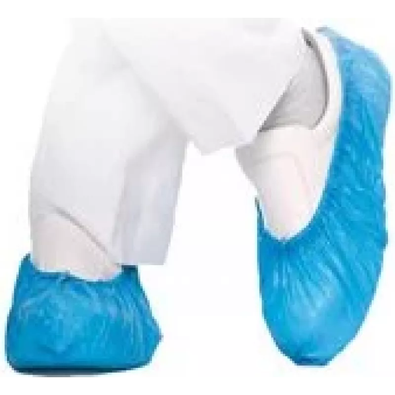 Cobre-sapato CPE HYGOSTAR HYGOMAT azul, 0,06 mm, tamanho único, para entrada em sala limpa – 1 unid. (2850H)