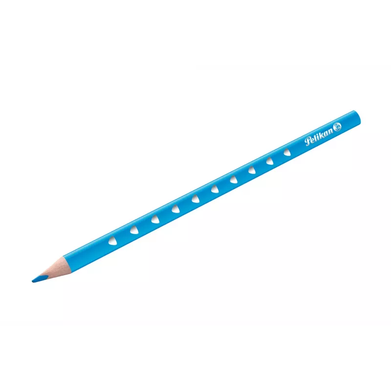 Conjunto de 12 lápis de cor Pelikan 700634, várias cores, corpo de madeira hexagonal, mina resistente à quebra de 3,3 mm