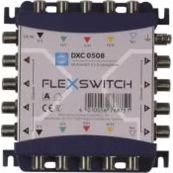 Multiswitch WISI DXC0508 FLEXSWITCH 5-in-8 em cascata SAT/TERR 76875