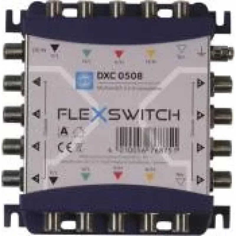 Multiswitch WISI DXC0508 FLEXSWITCH 5-in-8 em cascata SAT/TERR 76875