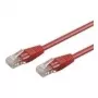 Cabo de rede Wentronic Goobay CAT 5e, U/UTP, vermelho, 2 m - CCA alumínio revestido a cobre (68359)