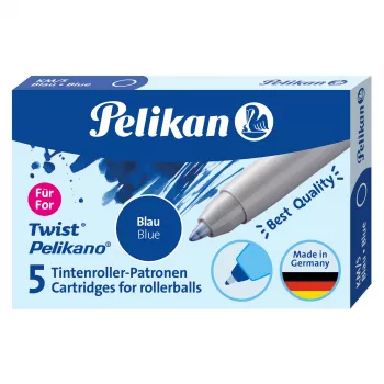 Recargas de tinta para rollerball Pelikan pack de 5 azul (824705)