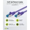Wentronic Goobay cabo de rede CAT 6a S/FTP, RJ45, violeta, 3 m, LSZH, cobre 93789