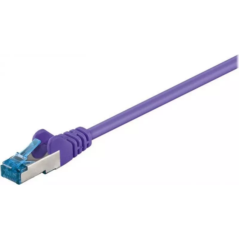 Wentronic Goobay cabo de rede CAT 6a S/FTP, RJ45, violeta, 3 m, LSZH, cobre 93789