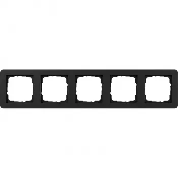 Gira moldura de cobertura 5 módulos preto mate 0215153