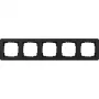 Gira moldura de cobertura 5 módulos preto mate 0215153