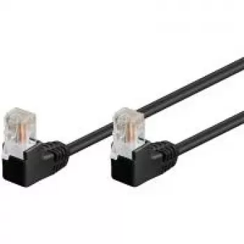 Wentronic 96086 cabo de rede Cat5e U/UTP RJ45, preto