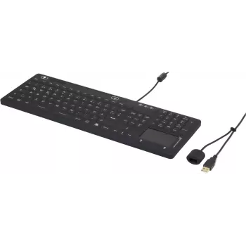 Renkforce teclado USB industrial IP68 com superfície tátil, preto (iM-IKB110-BK)