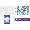 ROTH letras de ferro para cartucho escolar de tecido DIY, branco, alfabeto A-Z, folha 150 x 210 mm, 1 folha 658116